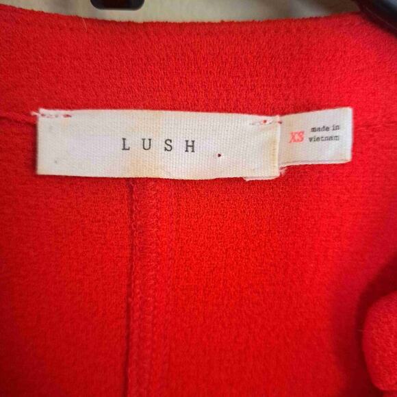 Lush Hailey Crepe Dress Red Size XS - Picture 3 of 7